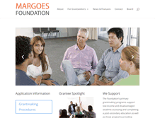 Tablet Screenshot of margoesfoundation.org